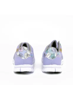 Cinderella Vegan Pretty Floral Lavender Trainers