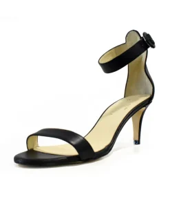 Cinderella Vegan Shoes – Barely There Black Sandals