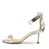 Cinderella Vegan Shoes – Barely There Metallic Silver Sandals