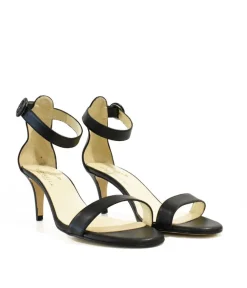 Cinderella Vegan Shoes – Barely There Black Sandals