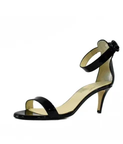 Cinderella Vegan Shoes – Barely There Black Patent Sandals