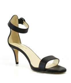 Cinderella Vegan Shoes – Barely There Black Sandals