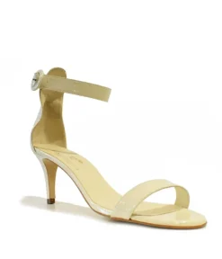 Cinderella Vegan Shoes – Barely There Beige Patent Sandals
