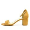 Cinderella Vegan Shoes – Sunshine Yellow Block Heels