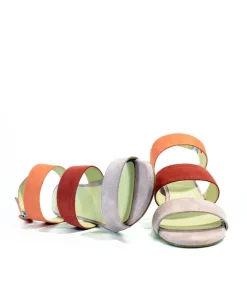 Cinderella Vegan Shoes – Strappy Colourful Block Heels