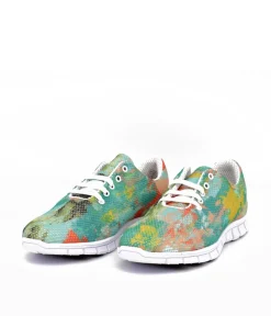 Cinderella Vegan Sporty Orange/Green Trainers