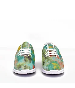 Cinderella Vegan Sporty Orange/Green Trainers