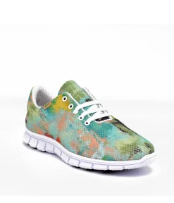 Cinderella Vegan Sporty Orange/Green Trainers