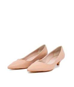 Classic Beige Kitten Heels