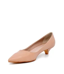 Classic Beige Kitten Heels