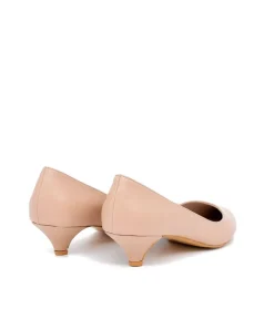 Classic Beige Kitten Heels