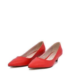 Classic Red Kitten Heels