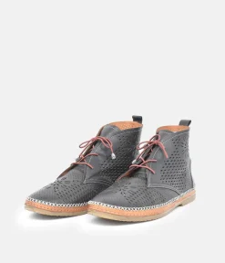 Comfortable Black Leather Booties