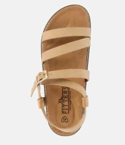 Comfortable Cork Strappy Beige Sandals