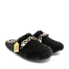 Cosy Black & Leopard Slippers