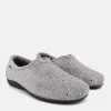 Cosy Silver Grey Dot Slippers