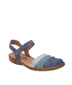 Cute Blue Multi-Colour Leather Sandals