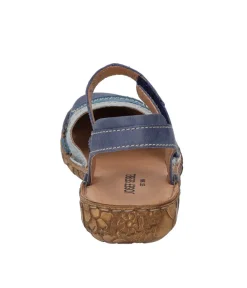 Cute Blue Multi-Colour Leather Sandals