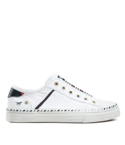 Cute Mustang Slip On White Fashion Trainers