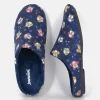 Cute Navy Multi Owl Slippers