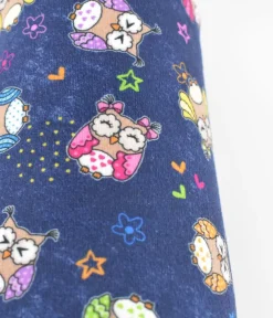 Cute Navy Multi Owl Slippers