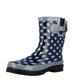 Cute Polka Dot Wide Fit Midi Rainboots