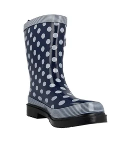 Cute Polka Dot Wide Fit Midi Rainboots