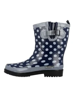 Cute Polka Dot Wide Fit Midi Rainboots