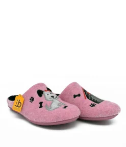 Cute Rose Doggy Slippers