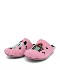 Cute Rose Doggy Slippers