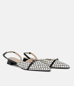 Dansi Chic Monochrome Low Block Heels