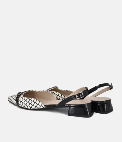 Dansi Chic Monochrome Low Block Heels