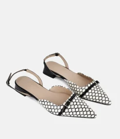 Dansi Chic Monochrome Low Block Heels