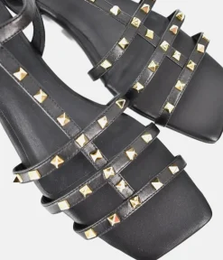 Dansi Chic Valentino Inspired Black Sandals