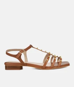 Dansi Chic Valentino Inspired Brown Sandals