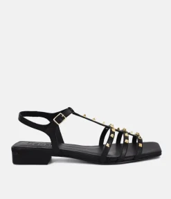 Dansi Chic Valentino Inspired Black Sandals