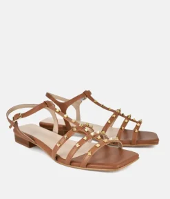 Dansi Chic Valentino Inspired Brown Sandals