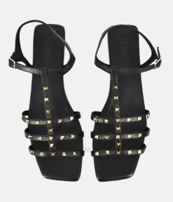 Dansi Chic Valentino Inspired Black Sandals