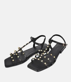 Dansi Chic Valentino Inspired Black Sandals