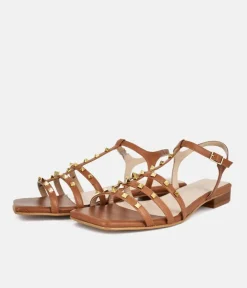Dansi Chic Valentino Inspired Brown Sandals