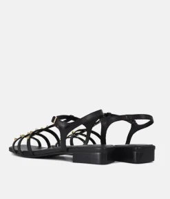 Dansi Chic Valentino Inspired Black Sandals