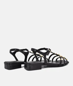 Dansi Chic Valentino Inspired Black Sandals