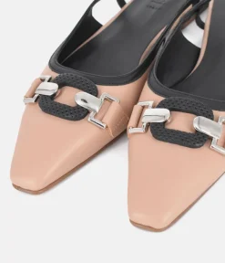 Dansi Elegant Beige Slingback Flats