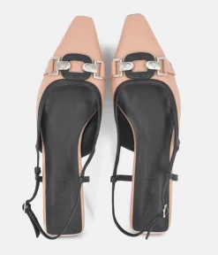 Dansi Elegant Beige Slingback Flats