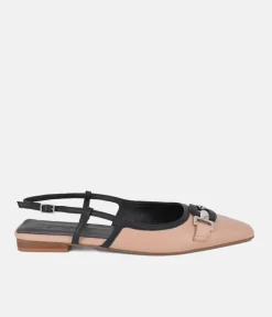 Dansi Elegant Beige Slingback Flats
