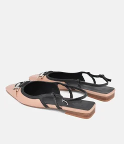 Dansi Elegant Beige Slingback Flats