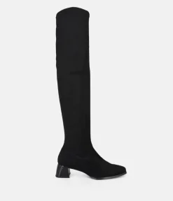Dansi Gorgeous Over the Knee Black Boots