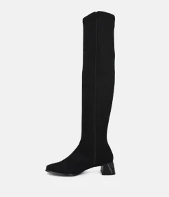 Dansi Gorgeous Over the Knee Black Boots