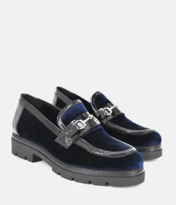 Dansi Luxurious Royal Blue Suede Loafers