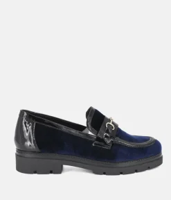 Dansi Luxurious Royal Blue Suede Loafers